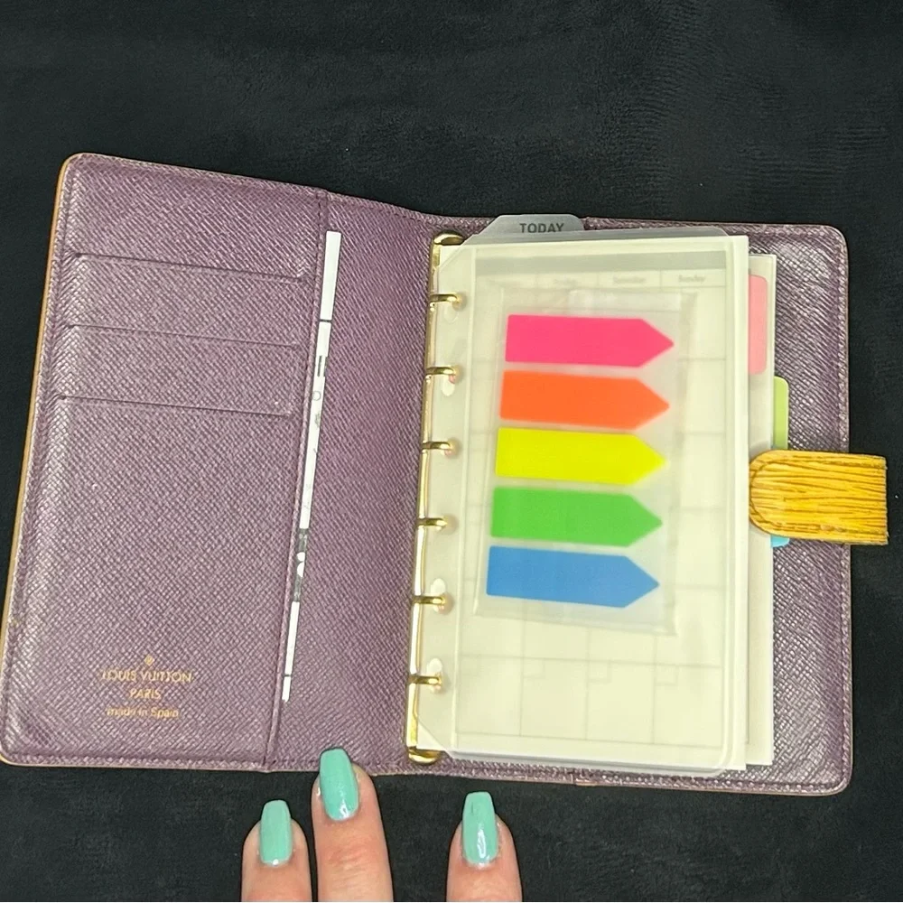 Louis Vuitton Yellow Epi Leather Home Office Planner